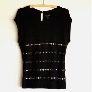 Studded Embellished Sleeveless Top